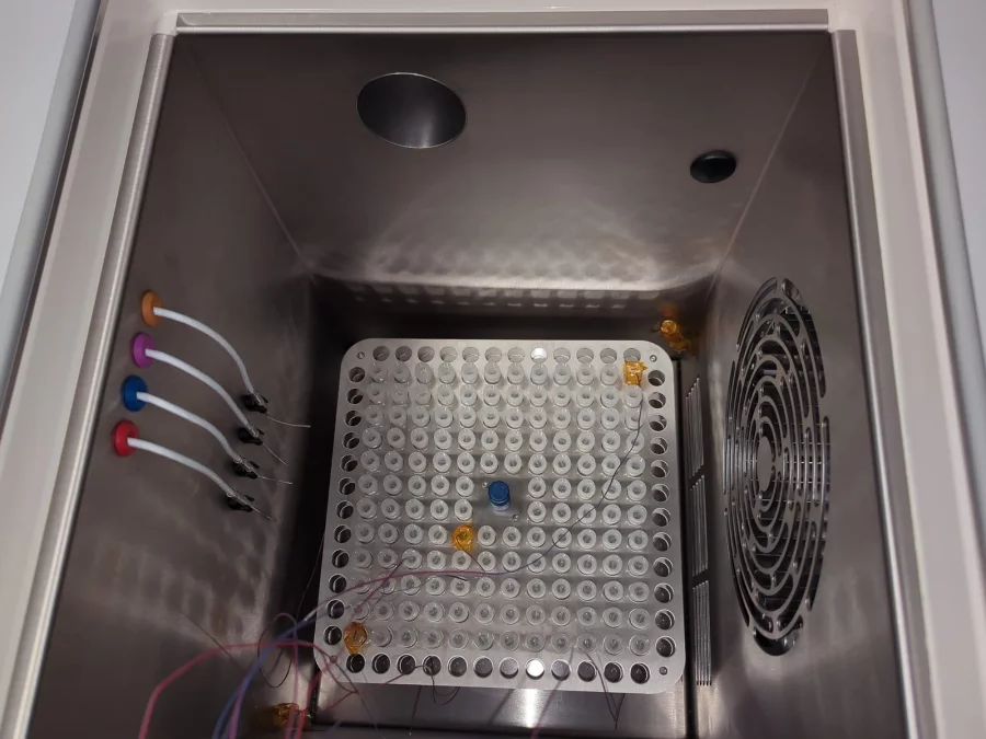 Thermoelemente in einem programmierbaren Einfrierer